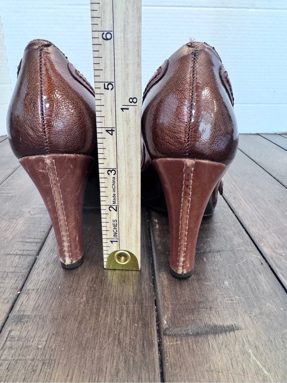 Vtg Cole Haan Mary Jane Stacked Button Strap Pump Heel Women’s Size 5.5 - Picture 8 of 13